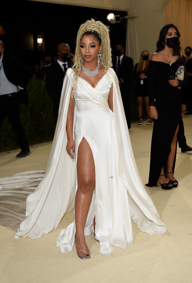 Chloe Bailey attends the 2021 Met Gala at the Metropolitan Museum of Art in New York, Sept. 13. - Credit: AP