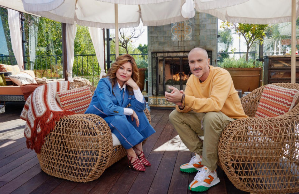 Shania Twain und Zane Lowe credit:Bang Showbiz