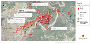 Figure 3 Puerto Del Aire New Drilling Results, Plan View