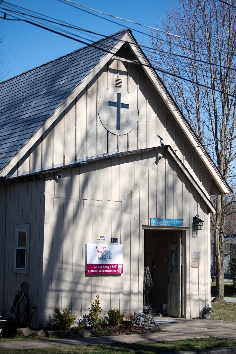 Outside of the Gather Place Museum building which used to be the Bethel African Methodist Episcopal Church in Yardley, as seen on Monday, March 20, 2023. 
