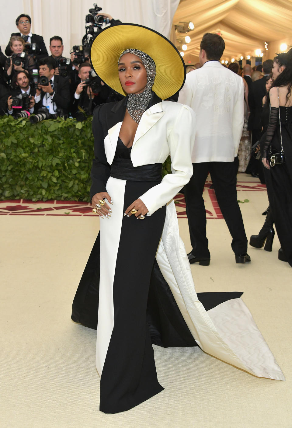 <p>Janelle Monae wore Marc Jacobs at the Heavenly Bodies Met Gala. Photo: Getty Images </p>