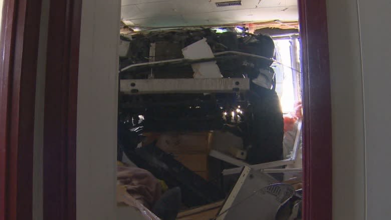 'I should get a lotto ticket': Edmonton man uninjured after truck crashes through bedroom