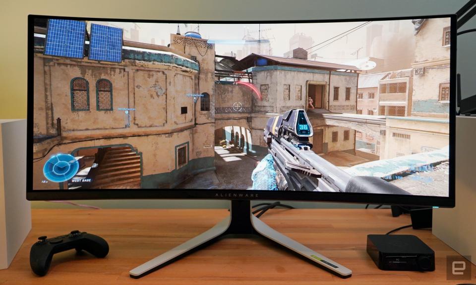 <p>Alienware 34 Curved QD-OLED gaming monitor</p>
