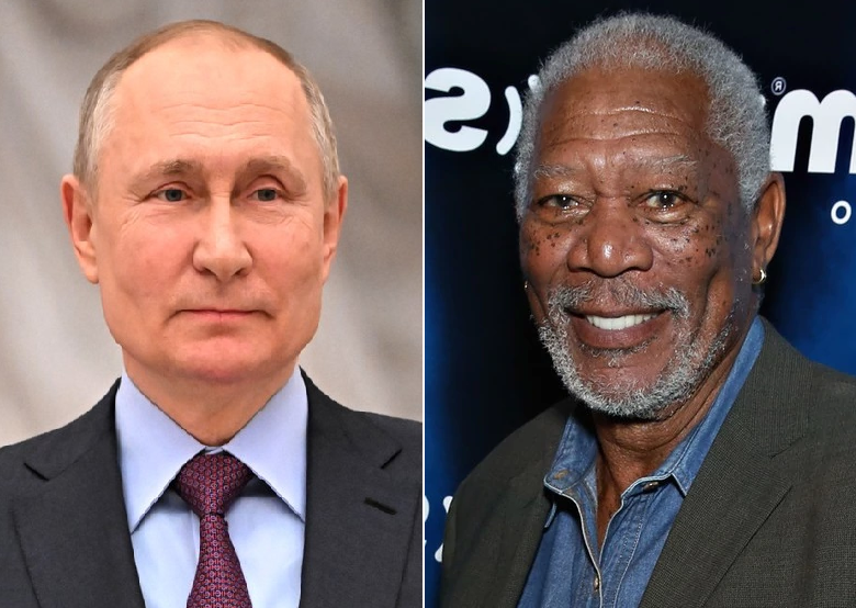 Vladimir Putin y Morgan Freeman / Cortesía 