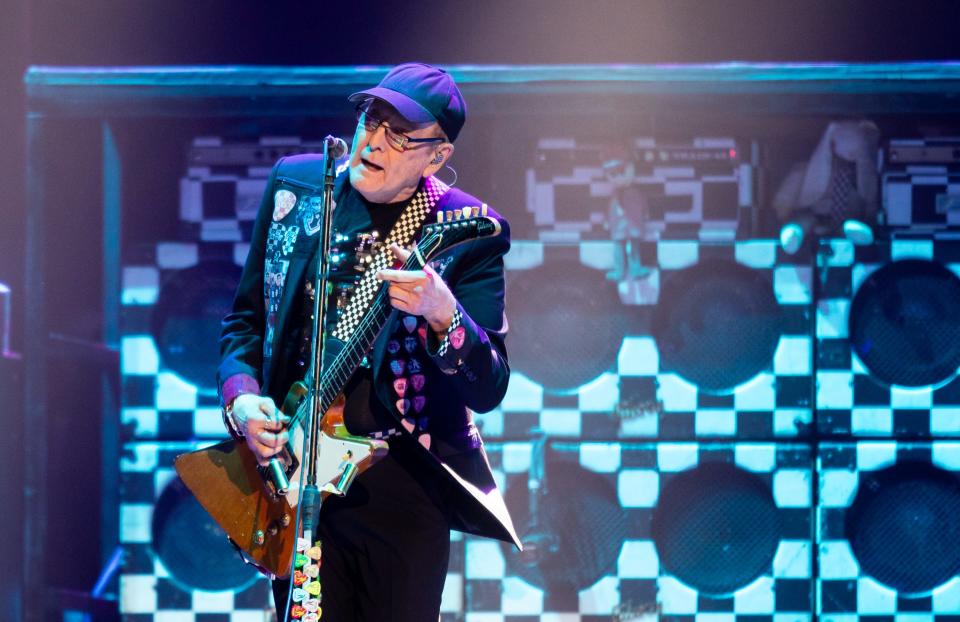 Cheap Trick opens for Rod Stewart at Footprint Center in Phoenix on Friday, Aug. 4, 2023.