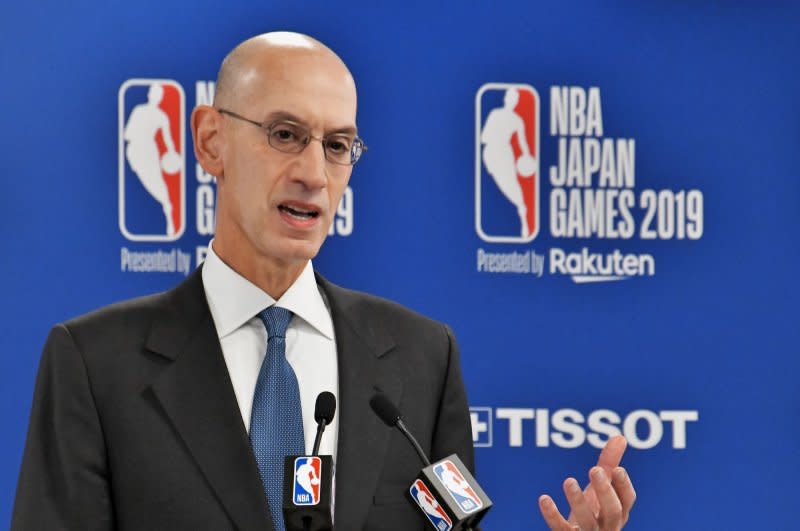 NBA commissioner Adam Silver on Monday announced the 2025 NBA All-Star Game and its accompanying festivities will be hosted by the Golden State Warriors in the San Francisco Bay Area. File Photo by Keizo Mori/UPI