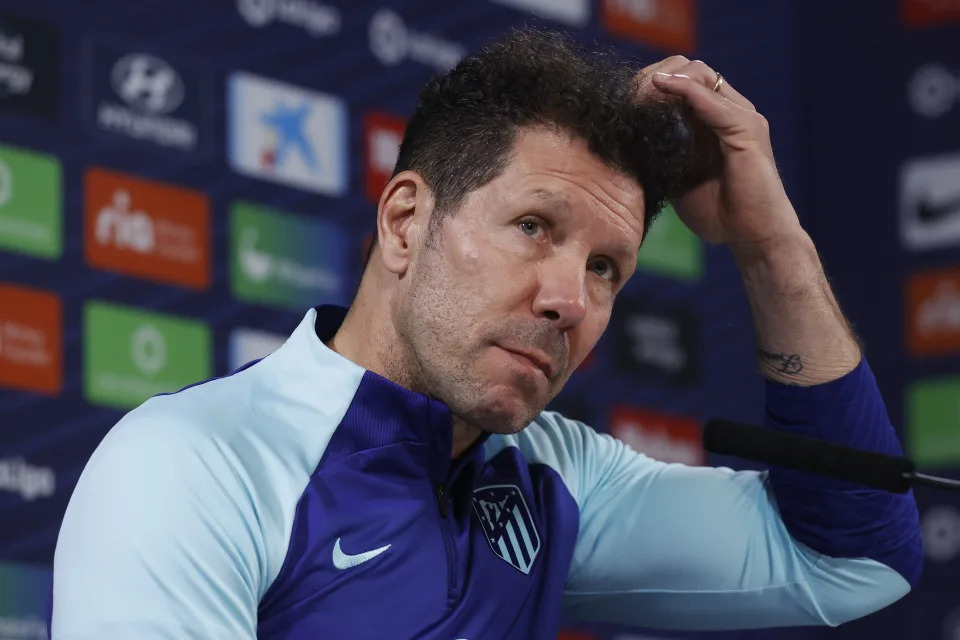 Simeone en rueda de prensa. EFE