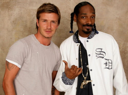 David Beckham and Snoop Dogg