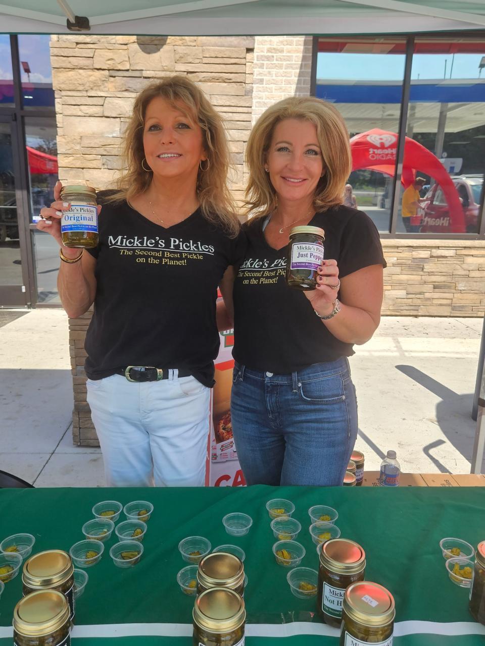 Becky Dickerson and Melissa Saucier host a sampling event for customers at the new Keith's Superstore near Brooklyn, Miss., Friday, Sept. 1, 2023.