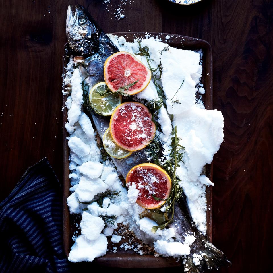 Salt-Baked Salmon with Citrus and Herbs