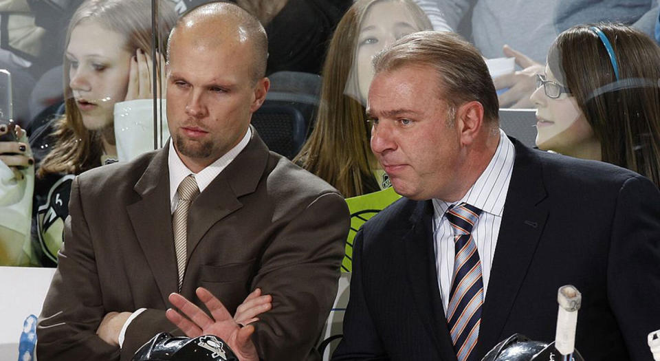 Mike Yeo was an assistant on Michel Therrien's staff in Pittsburgh. (Photo by Gregory Shamus/NHLI via Getty Images)