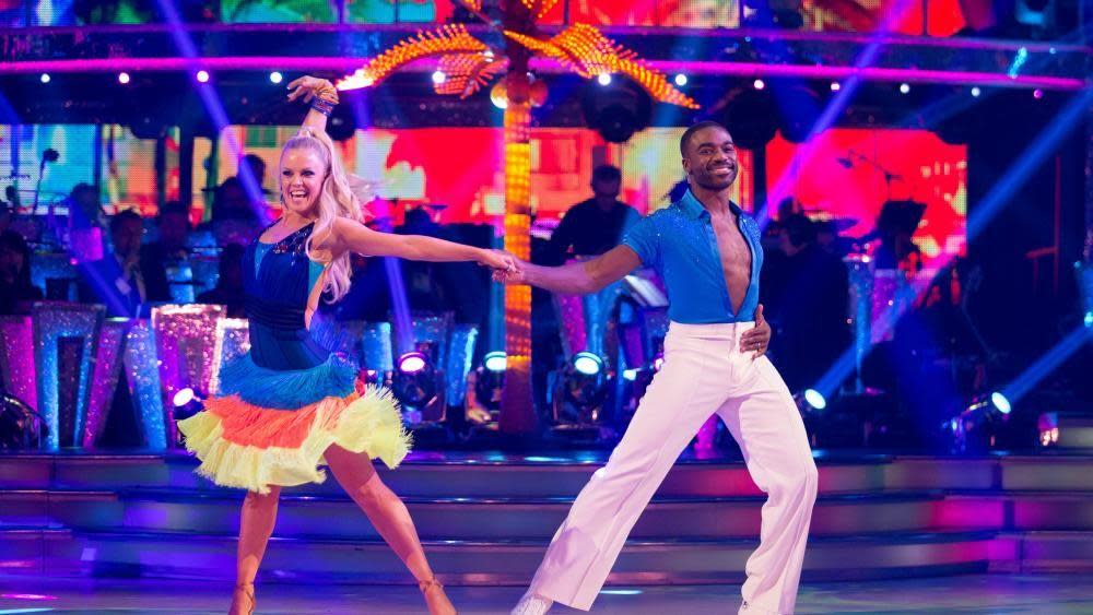 Joanne Clifton and Ore Oduba on Strictly Come Dancing