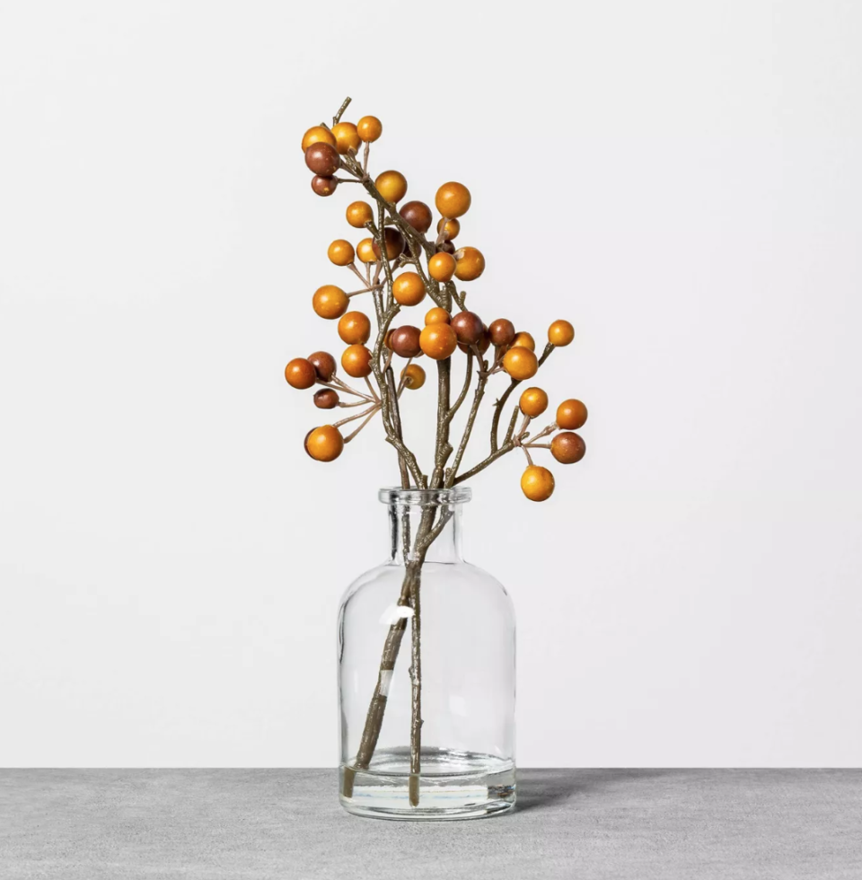 1) Faux Orange Berry Arrangement