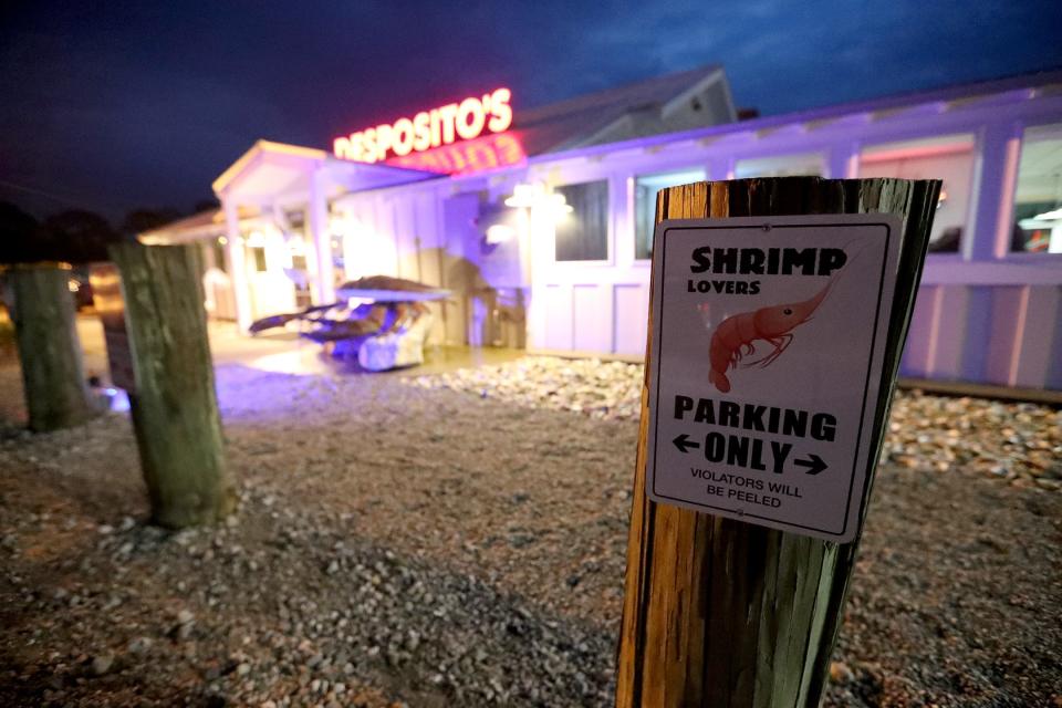 Catchy signs and colorful lights offer a different feel for the newly renovated Desposito's Seafood in Thunderbolt.