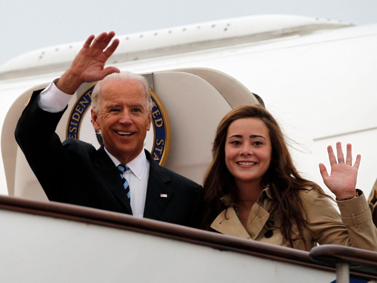 Joe Biden and granddaughter Naomi pictured in 2011.