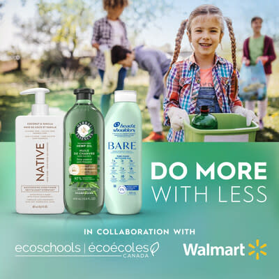 P&G “Do More with Less” program in collaboration with EcoSchools Canada and Walmart Canada (CNW Group/P&G Beauty)