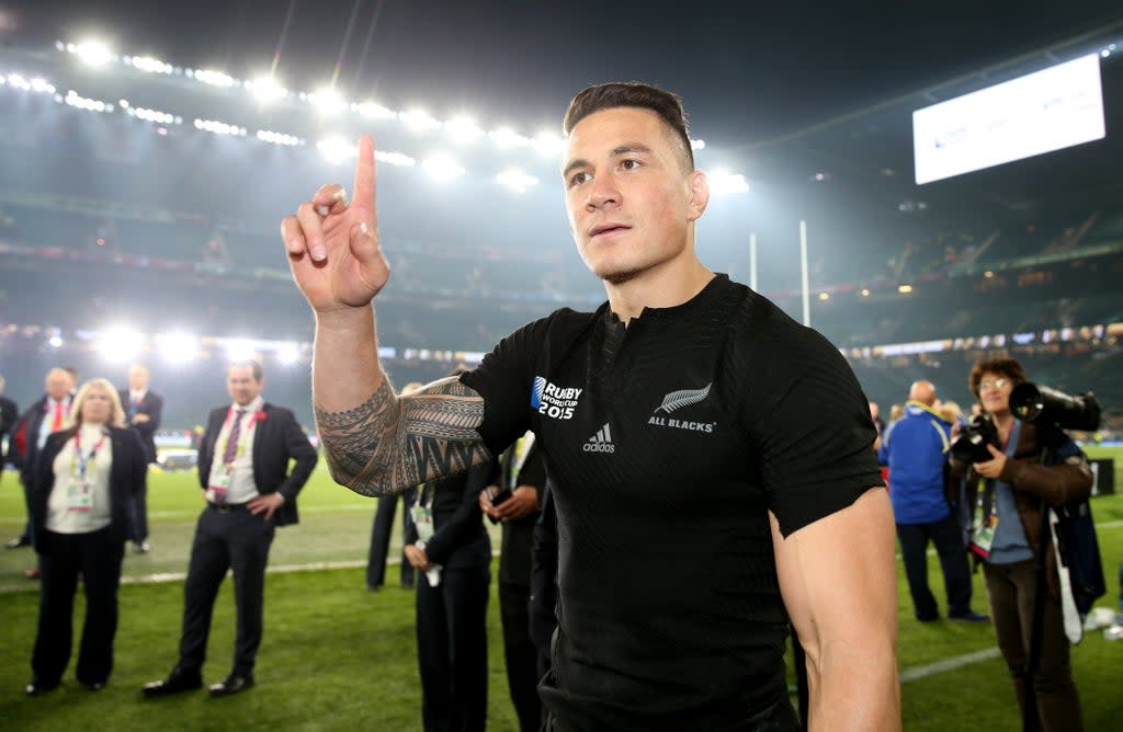 Sonny Bill Williams won back-to-back World Cups with the All Blacks (PA)