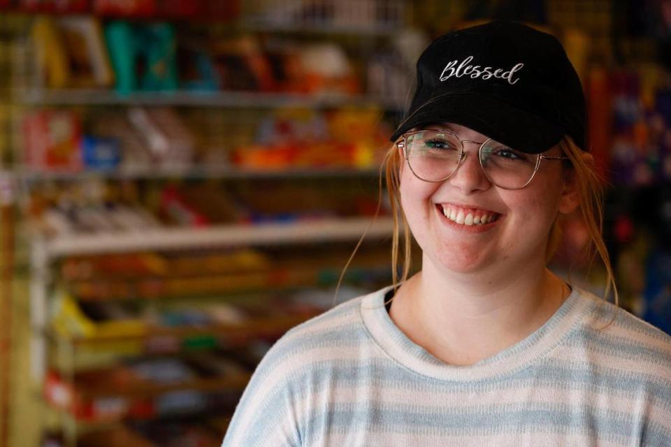 Emily Allen, of Wingate, at the East Frank Superette and Kitchen in Monroe, N.C., Thursday, Aug. 11, 2022.