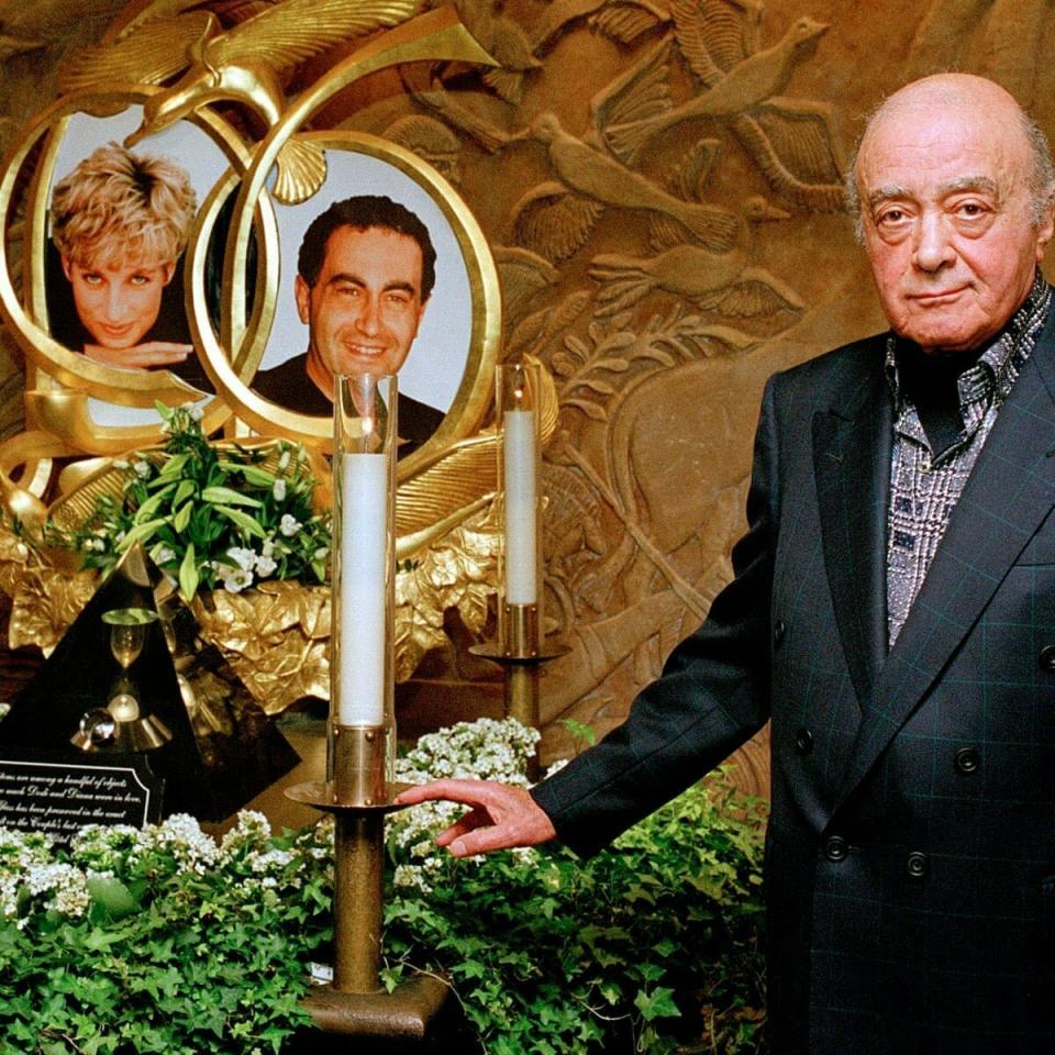 埃及知名富商穆罕默德．法耶德（Mohamed Al-Fayed）在兒子多迪．法耶德和黛安娜王妃1997年於巴黎車禍喪生後，指控英國女王的夫婿菲立普親王（Prince Philip）下令英國安全部門策劃謀殺。   圖/ 翻攝自Piers Morgan X 