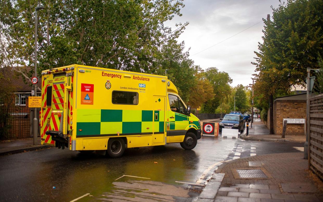 Ambulances are being delayed from reaching call-outs by Low Traffic Neighbourhoods - JOHNNY ARMSTEAD/Alamy Live News