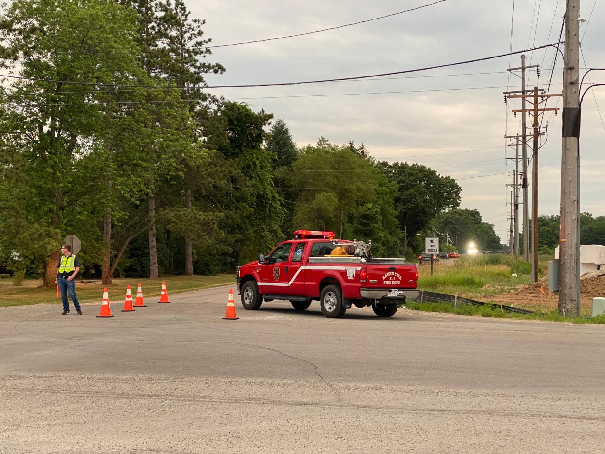 Access to Gady Road west of Occidental Highway was being restricted Monday evening while police investigated a fatal shooting at a residence in the 2800 block of Gady Road. Lights illuminating the crime scene can be seen just down the road from the intersection.