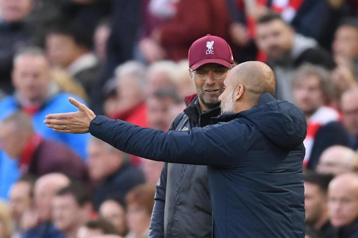 Klopp and Liverpool have snared the physio from Pep Guardiola's champions: Getty Images