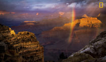 <p>“Just at the time of sunrise a storm approached the south rim and I almost packed my gears. But it cleared for a temporary period of time giving this amazing view from Powell Point. My first trip to this magnificent Landmark left me speechless while I was clicking this shot.” (© Naresh Balaguru/National Geographic Travel Photographer of the Year Contest) </p>