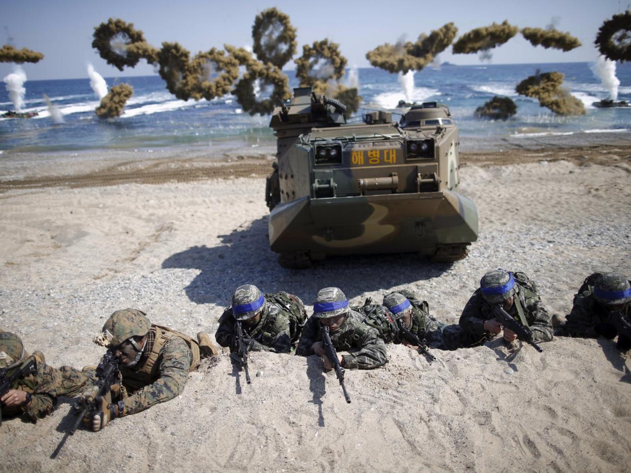south korea military exercise