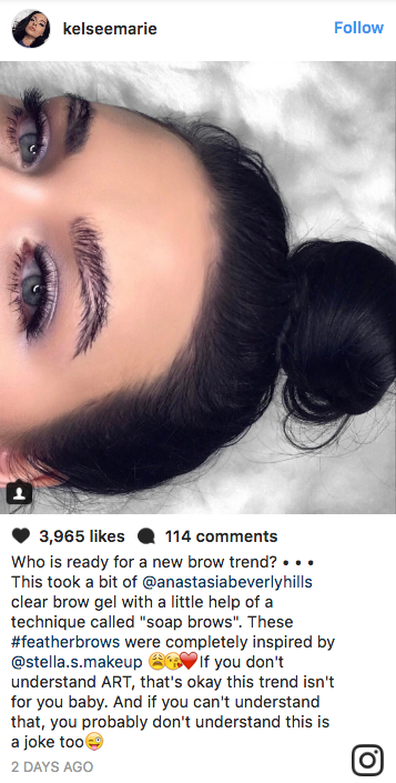 Beauty bloggers on Instagram have invented an eyebrow style called #FeatherBrow that literally look like feathers, and it's causing division among commenters.