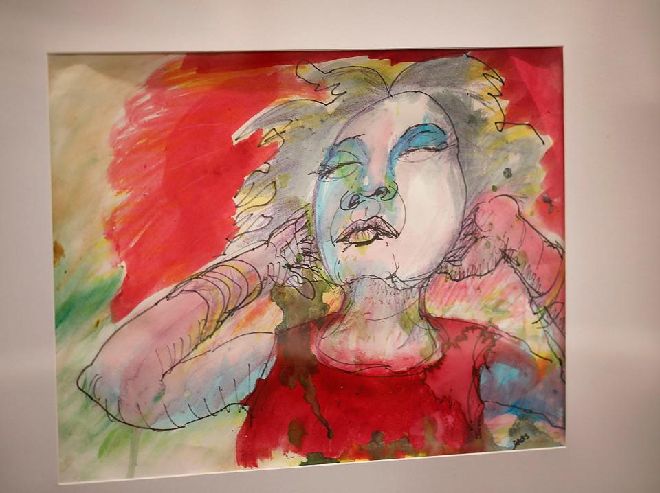 One of the last works, in watercolor and ink, by the late artist Daniel Brundige Shedd. He spent the last two years of his life painting while fighting cancer. The family art show in his honor is at the Scituate Senior Center through February. Tuesday Jan. 9, 2024