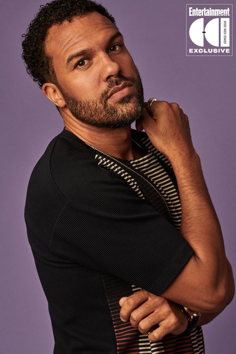 Fagbenle describes his character Mason as "a fixer," who comes from Natasha's past and is "kind of into her." "It’s a bit of a complex relationship with Natasha because obviously, ostensibly we have this kind of business transaction, but I think there’s a little romantic frisson,” Fagbenle told EW.