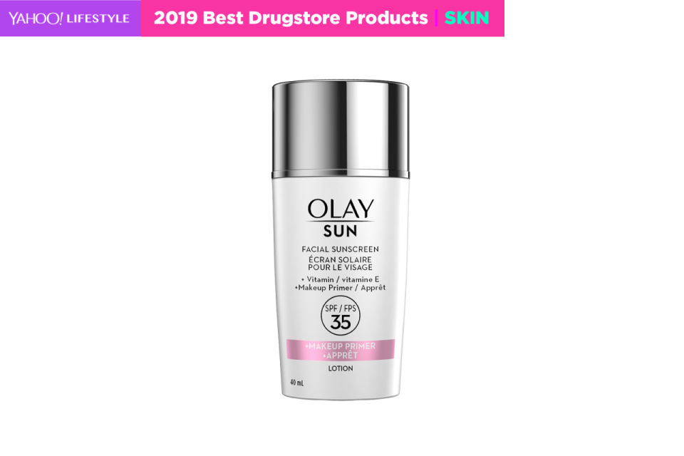 Olay Sun Face Sunscreen Serum + Makeup Primer, SPF 35