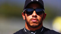 SCARPERIA, ITALY - SEPTEMBER 13: Lewis Hamilton of Great Britain and Mercedes GP looks on before the F1 Grand Prix of Tuscany at Mugello Circuit on September 13, 2020 in Scarperia, Italy. (Photo by Dan Istitene - Formula 1/Formula 1 via Getty Images)