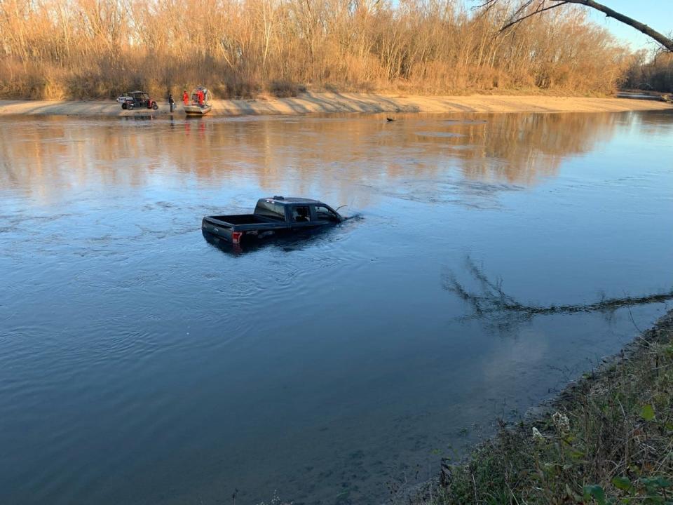 Duck hunters found a submerged truck in a Bartholomew County river on Nov. 26, 2021. Police found a man reported missing inside, with no sign of his daughter. Her body was later found downstream. Jeremy Sweet has since been charged in his daughter's death.