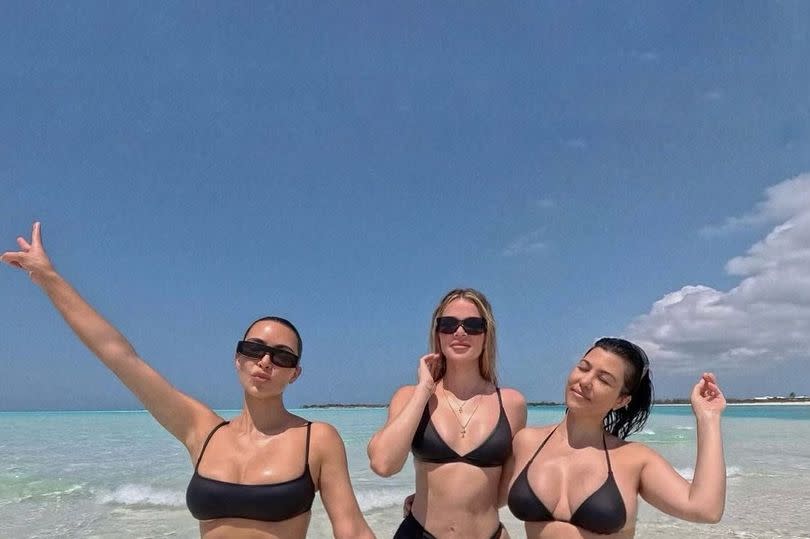 Kourtney clapped back at trolls who came for her body in a snap posted by sister Kim