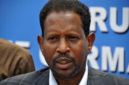 Mogadishu Mayor Abdirahman Omar Osman is seen at an in Mogadishu