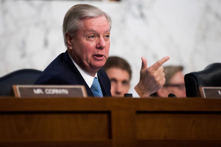 Sen. Lindsey Graham, R-S.C., questions Judge Neil Gorsuch.