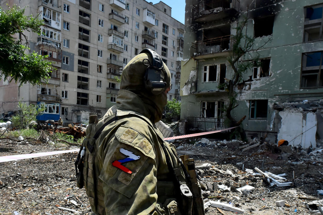 TOPSHOT-UKRAINE-RUSSIA-CONFLICT - Credit: Olga Maltseva/AFP/Getty Images