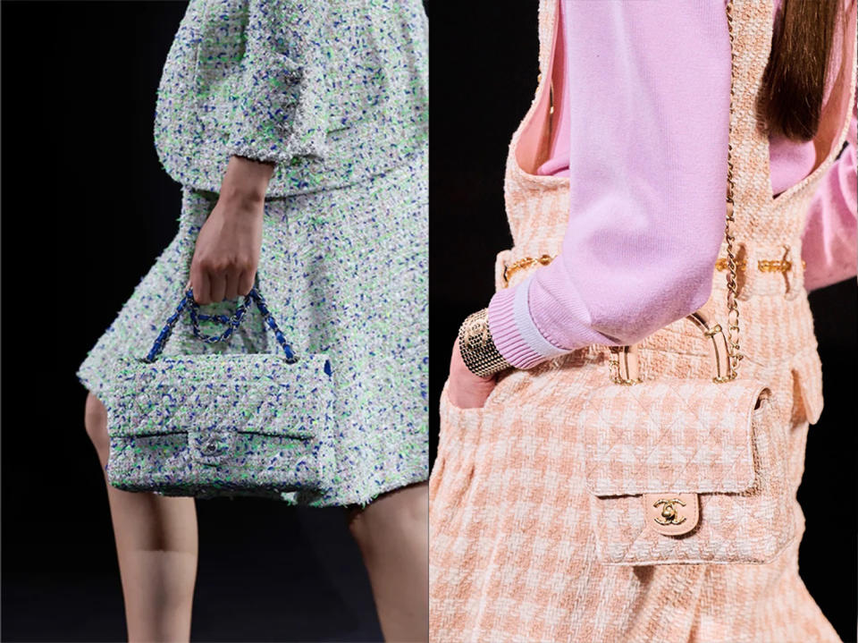 CHANEL Tweed手袋大熱回歸！春夏新款藤編Tweed Flap Bag、加大碼Maxi Bag、櫻花粉Vanity Case