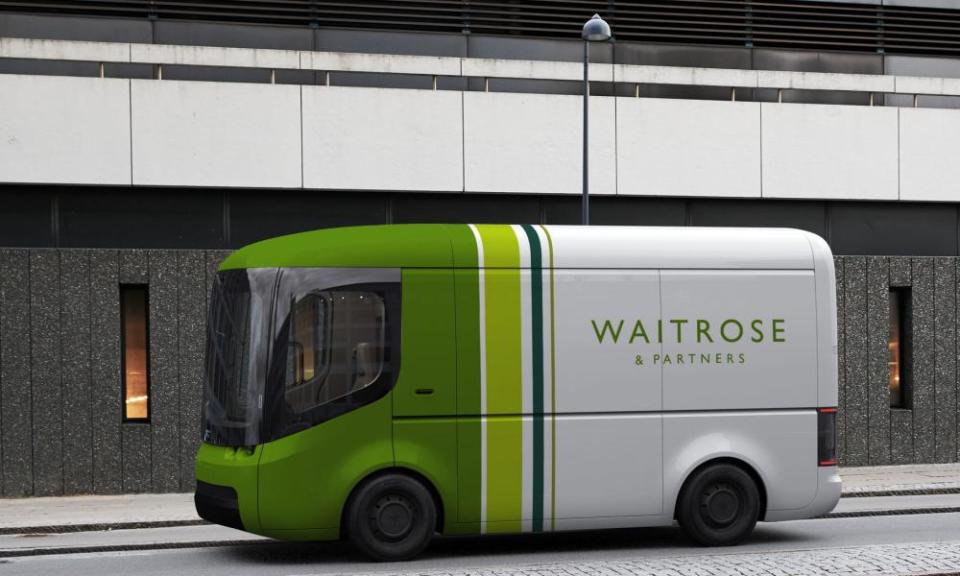 A Waitrose electric van