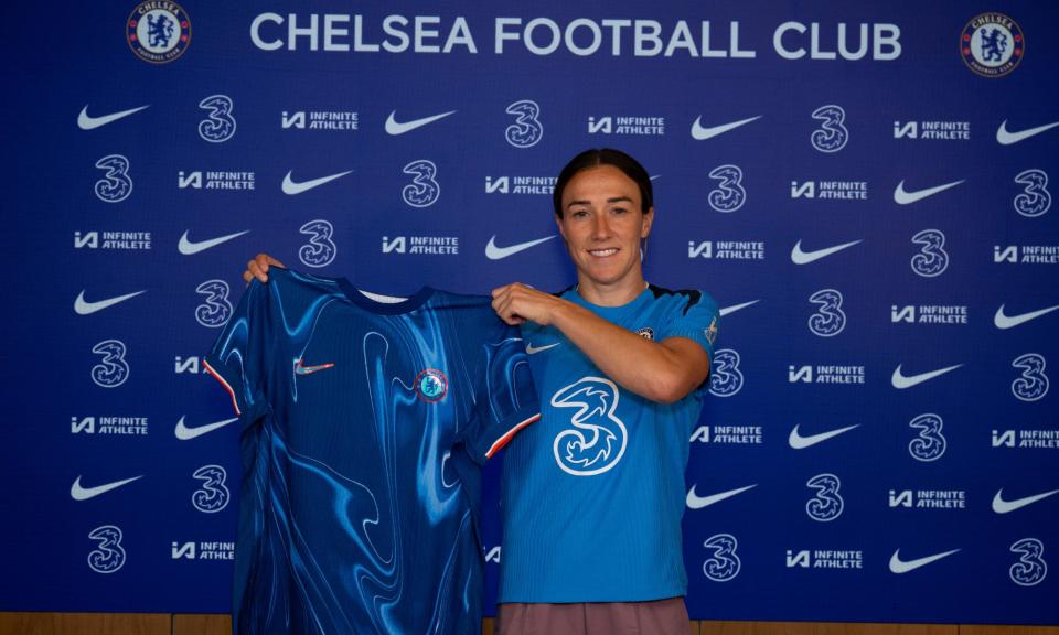 <span>Lucy Bronze has been one of the most eye-catching signings by a WSL club this summer.</span><span>Photograph: Darren Walsh/Chelsea FC/Getty Images</span>