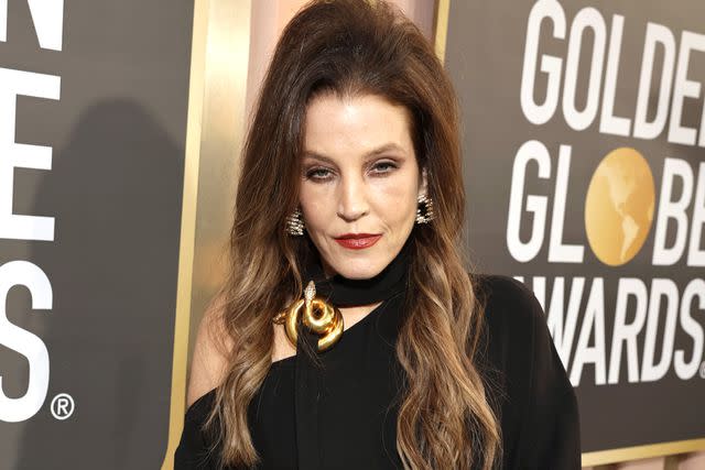 Todd Williamson/NBC/NBC via Getty Lisa Marie Presley at the Golden Globe Awards days before her death in January.