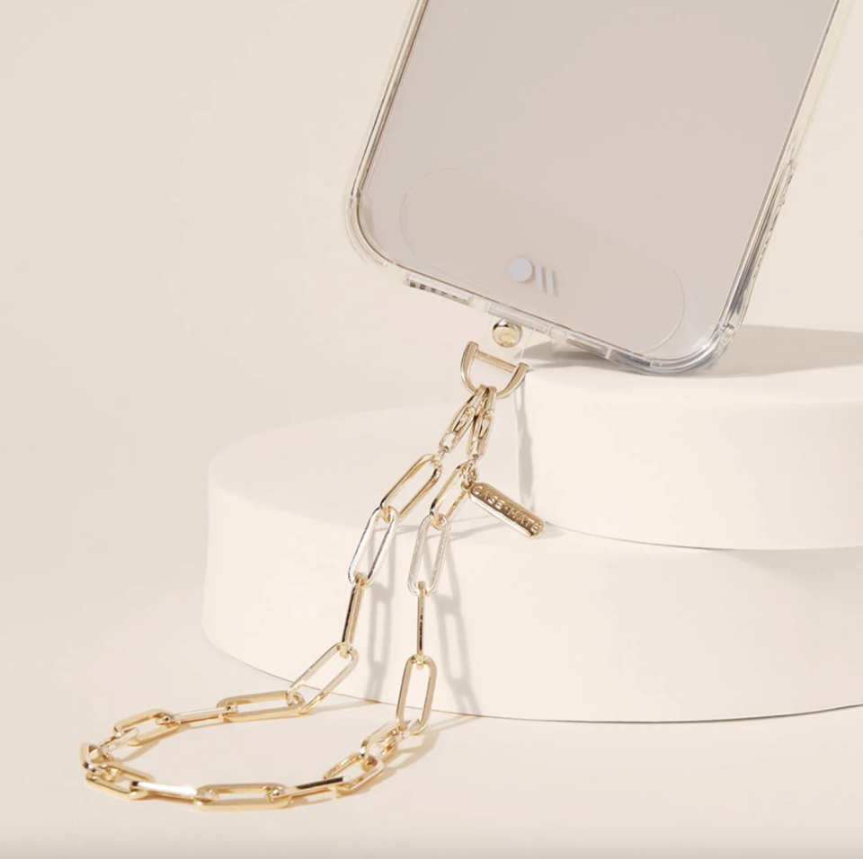 Gold Link Chain Phone Wristlet