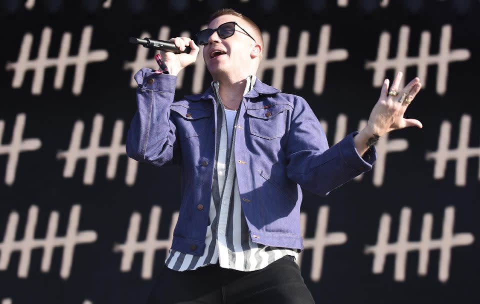 Macklemore (here performing in California in May) is set to perform is 