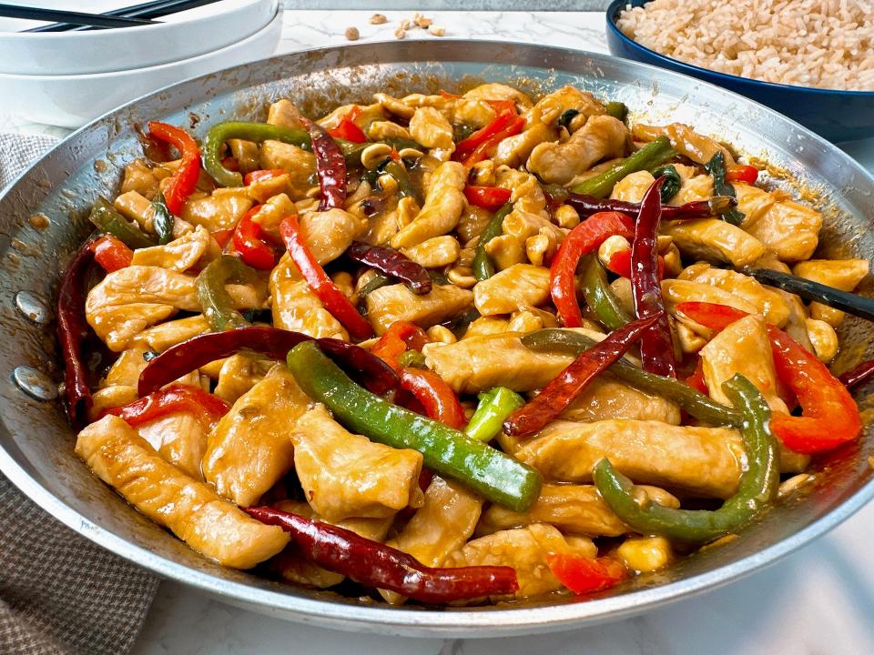 Kung pao chicken is a fast and easy weeknight dinner with major flavor payoff.