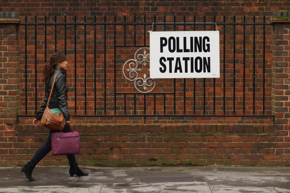 A woman heads towards a polling station in north London during a previous General Election (Getty Images)