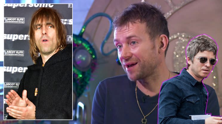 Damon Albarn has come between Liam and Noel gallagher (WENN)