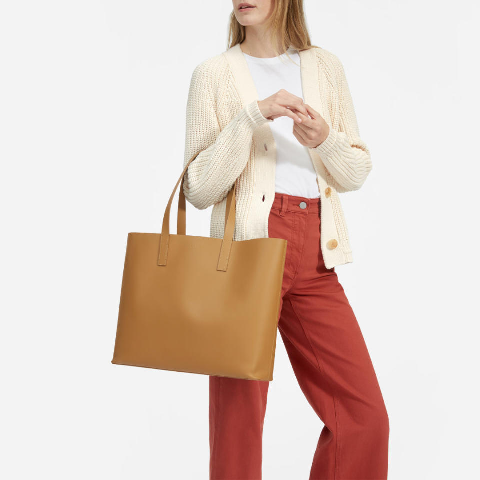 The Day Market Tote in Saddle