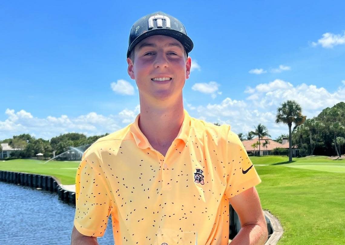 North Broward Prep record setting golfer Sean Richards. Photo Courtesy North Broward Prep Golf