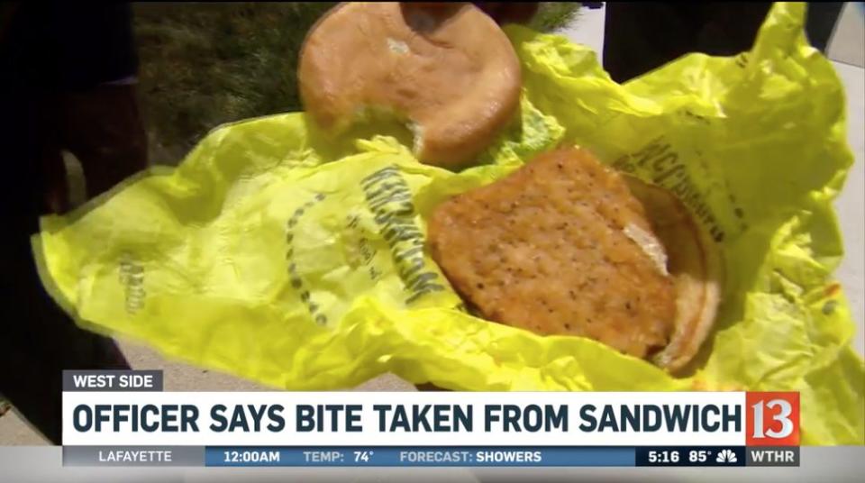 The sandwich in question. (Photo: WTHR)